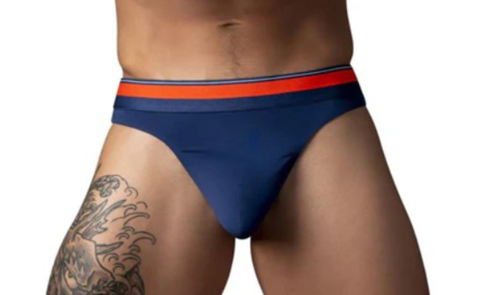 Large/X-Large Navy Male Power Soo Cumfy Thong
